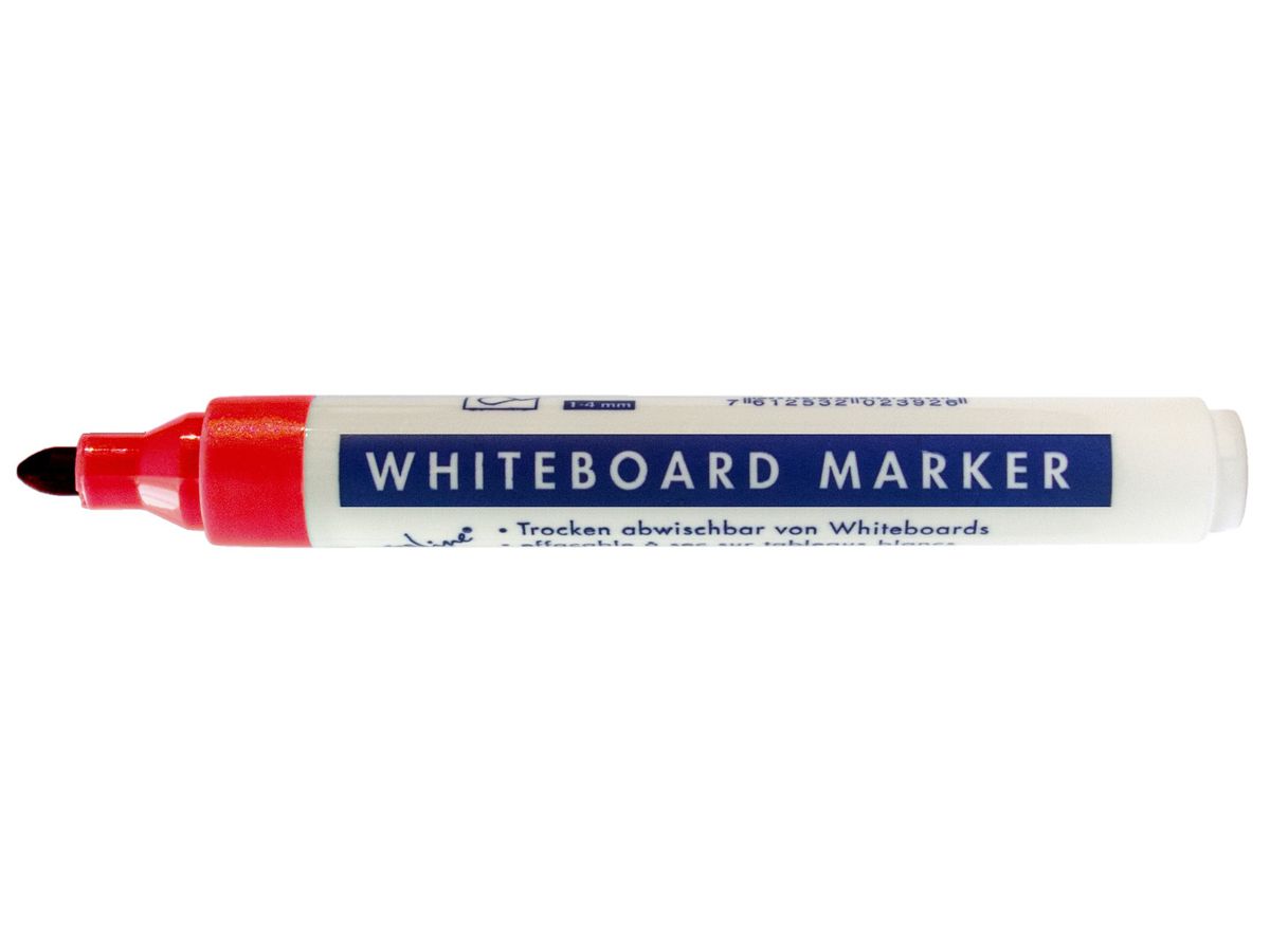 BÜROLINE Whiteboard Marker 1-4mm 223002 rouge (7612532023919)