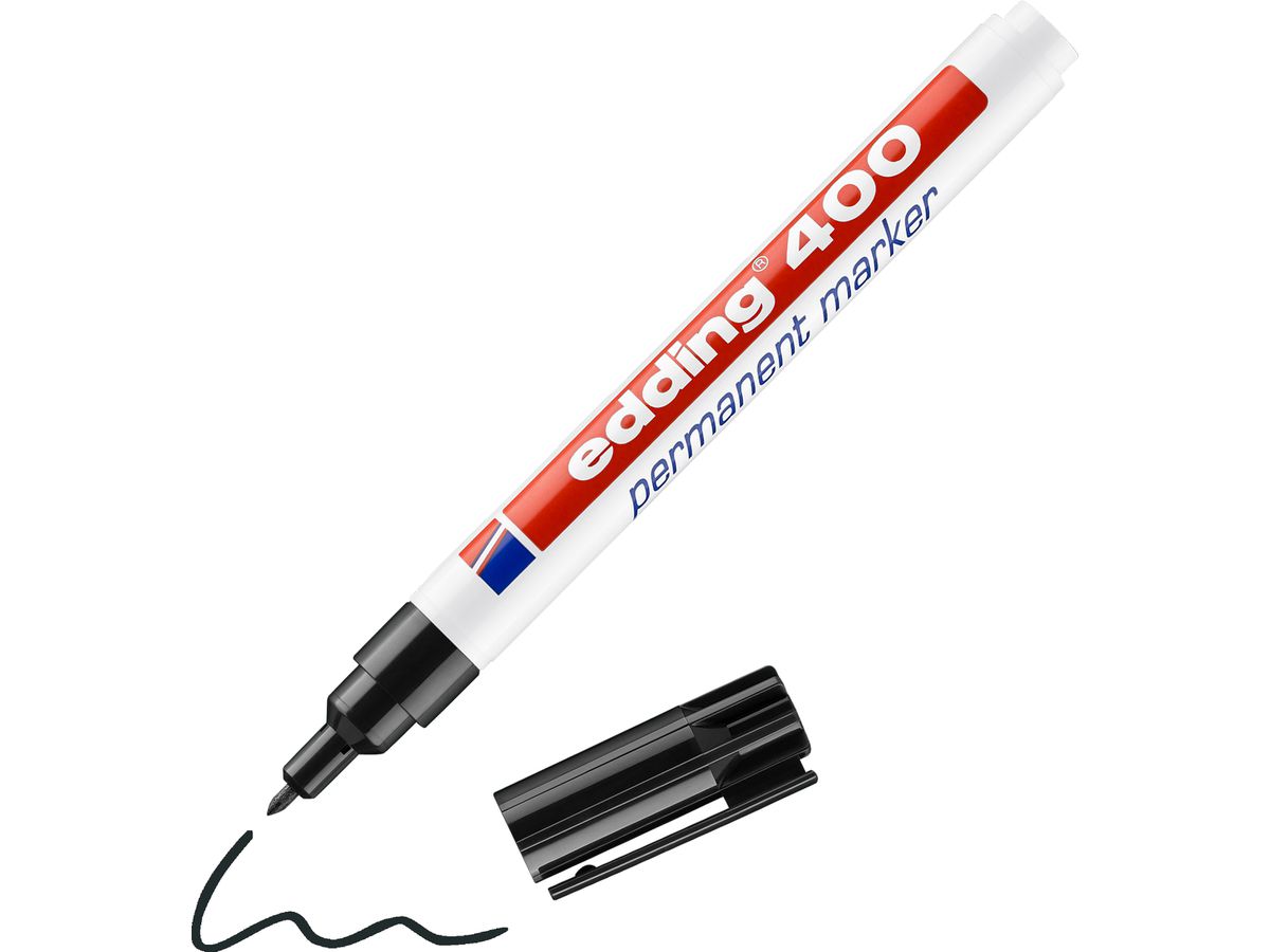 EDDING Permanent Marker 400 -1mm 400-1 nero (4004764315772)