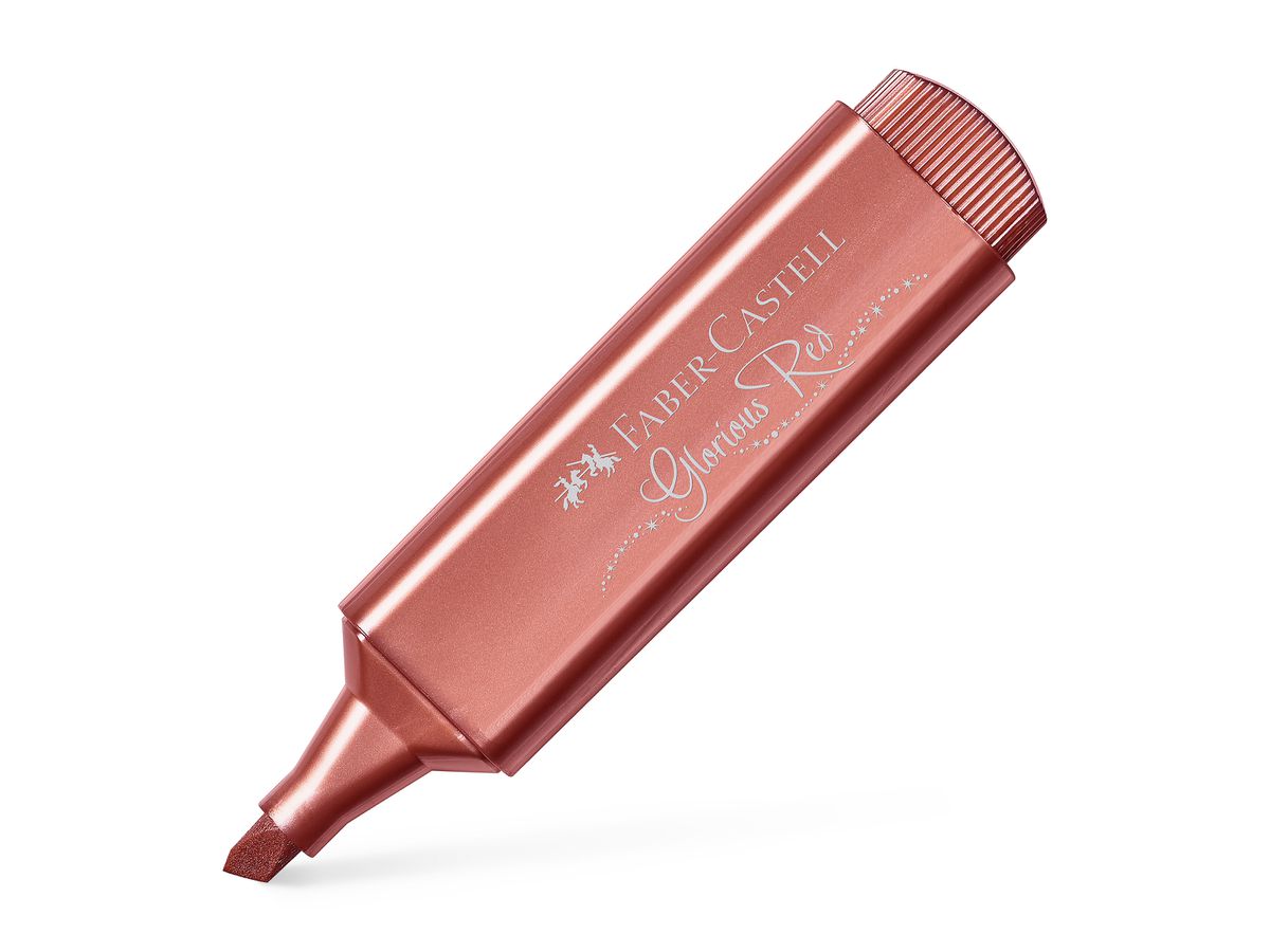 FABER-CASTELL Marker 46 Metallic 1.2-5mm 154673 glorious red (4005401546733)