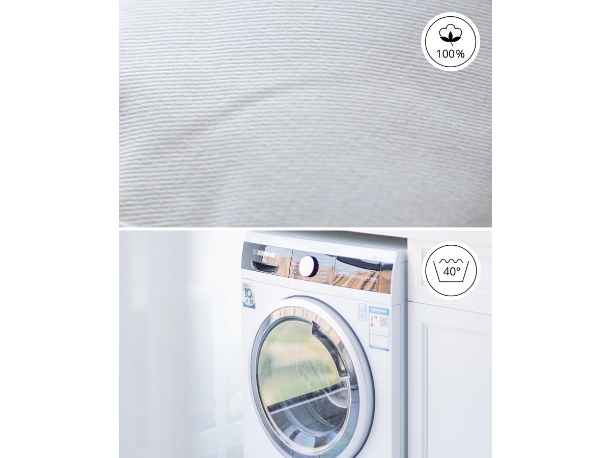 I AM CREATIVE Stofftasche 38x42cm 1212.71 weiss, mit Kurzhenkel (7611983164196)