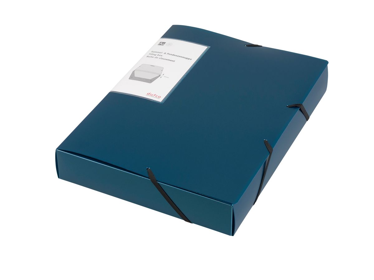 DUFCO Document File A4 51500.03665 bleu metallic 5cm (7610259036656)