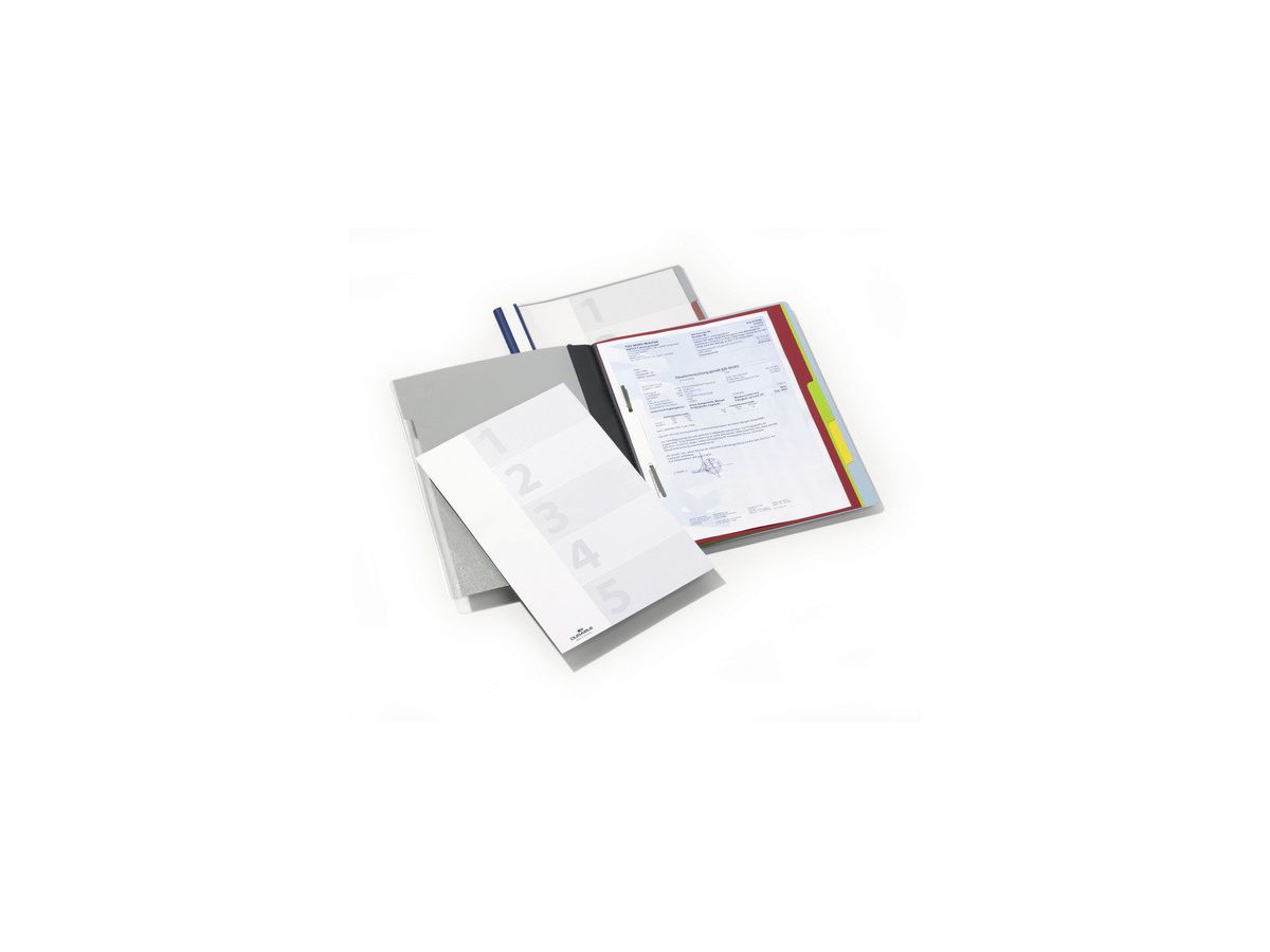 DURABLE Organisationsheft. Divisioflex 255706 für 100 Blatt A4,5-teilig blau (4005546269108)
