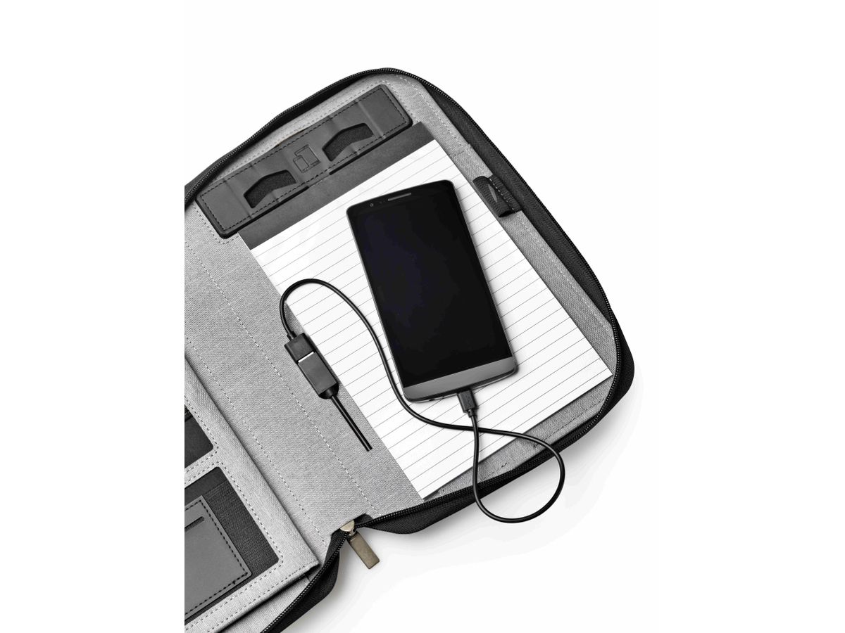 DUFCO Cartella conferenza A5 48-2017.000 Powerbank 5000 mAH, jeans (7612176079808)