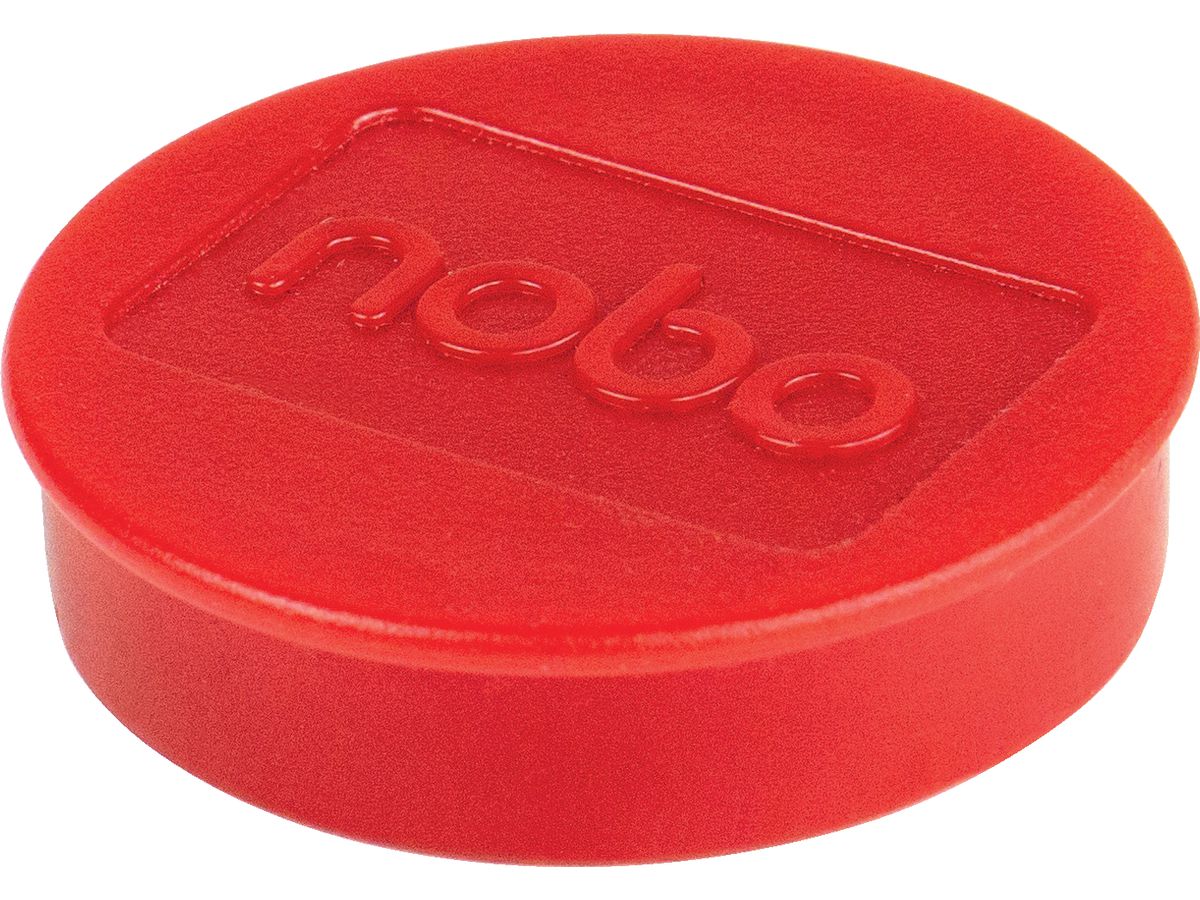 NOBO Calamita rotonda 38mm 1915314 rosso 10 pezzi (5028252611367)