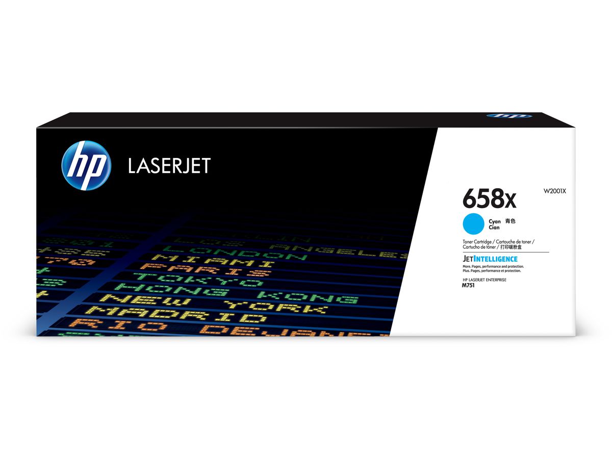 HP cartuccia di toner 658X cyan W2001X CLJ Enterprise M751 28'000 p. (0192545650731)