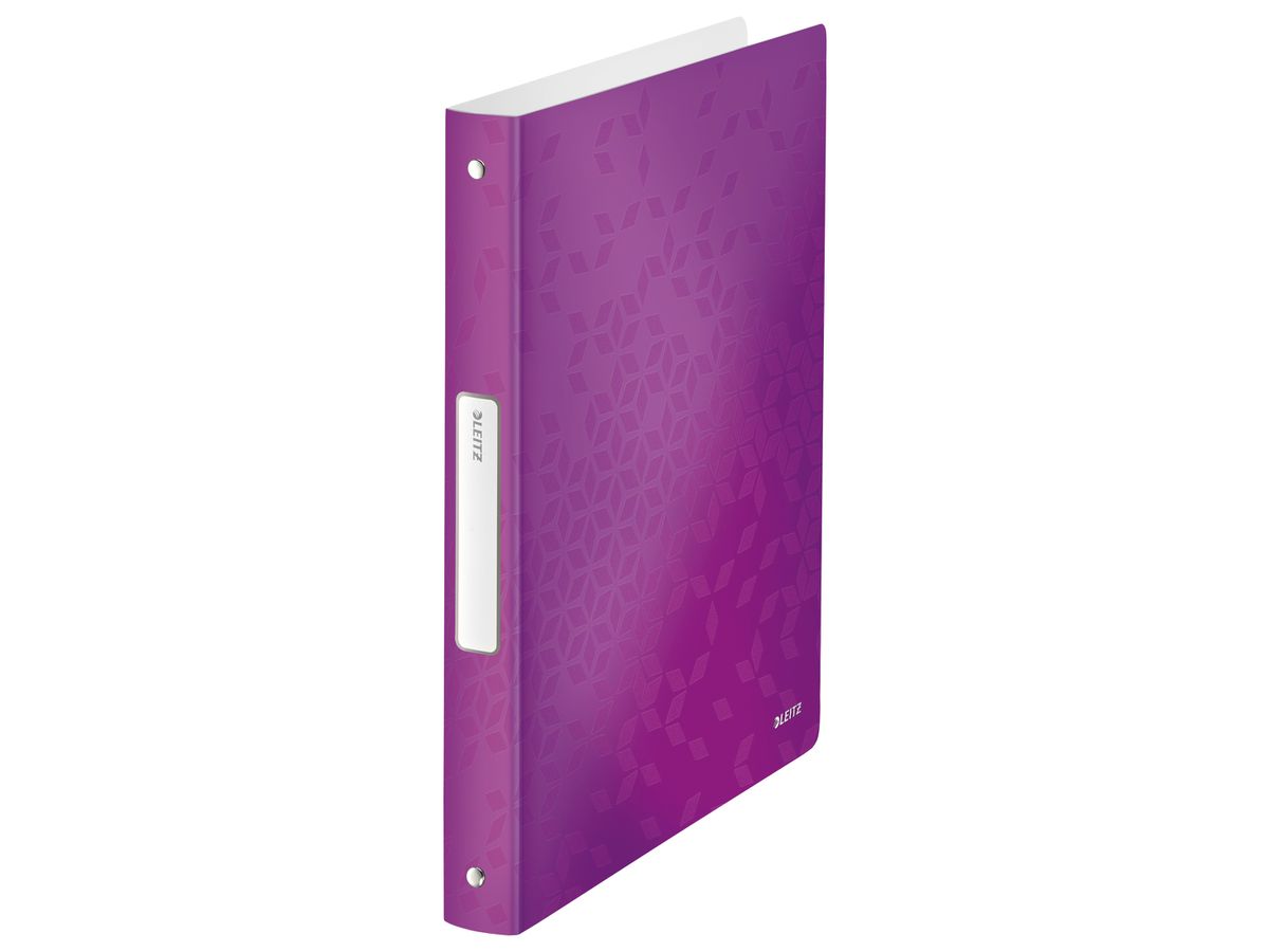 LEITZ Classeur à anneaux WOW PP A4 42580062 violet 25mm (4002432106455)