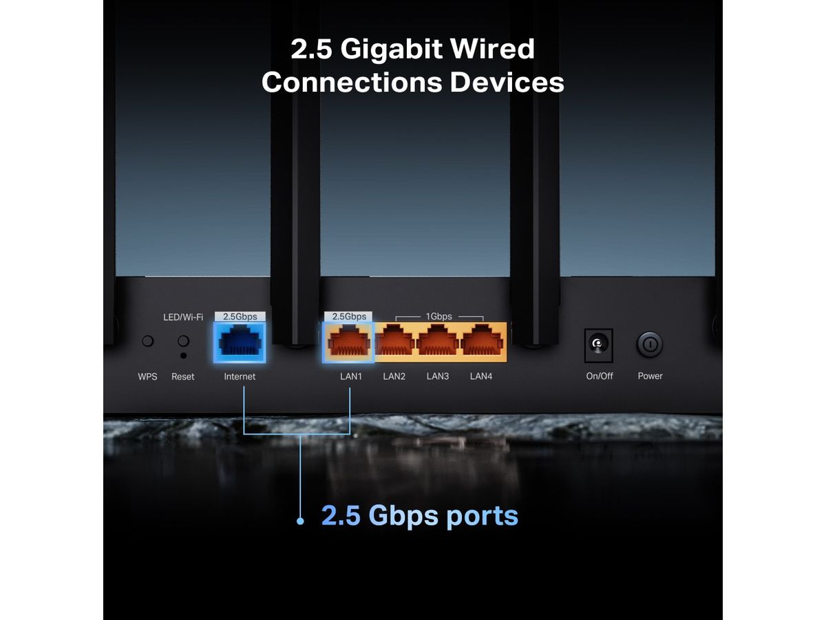 TP-LINK DualBand WiFi 7 Router Archer BE400 BE6500 (8885020624113)