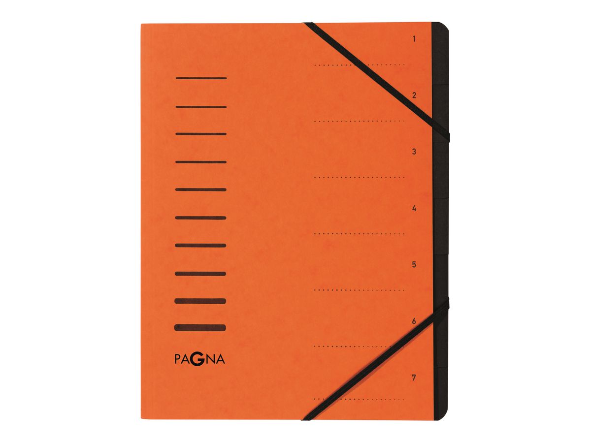 PAGNA Ordnungsmappe A4 40058-12 orange 7-teilig (4013951007789)
