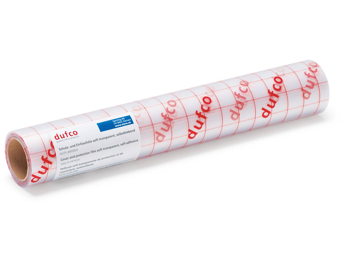 DUFCO Film adhésive 50x500cm 6495.001 transp.,80my,non-perm.,PVC (7612176082358)