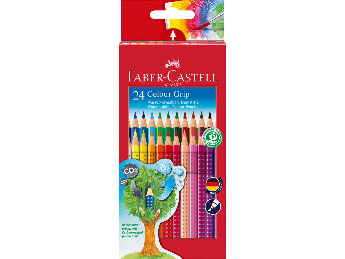 FABER-CASTELL Matite colorate Grip 112424 24 colori (4005401124245)