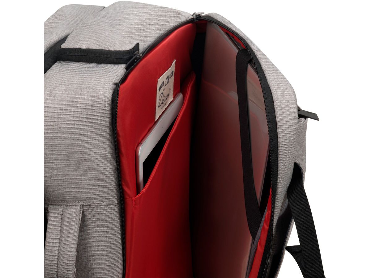 DICOTA Backpack 13-15.6 D31716 Dual Plus EDGE light grey (7640158668931)