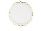PARTYDECO Assiettes 18.5cm TPP30-008 blanc/or 6 pièces (5902230776166)