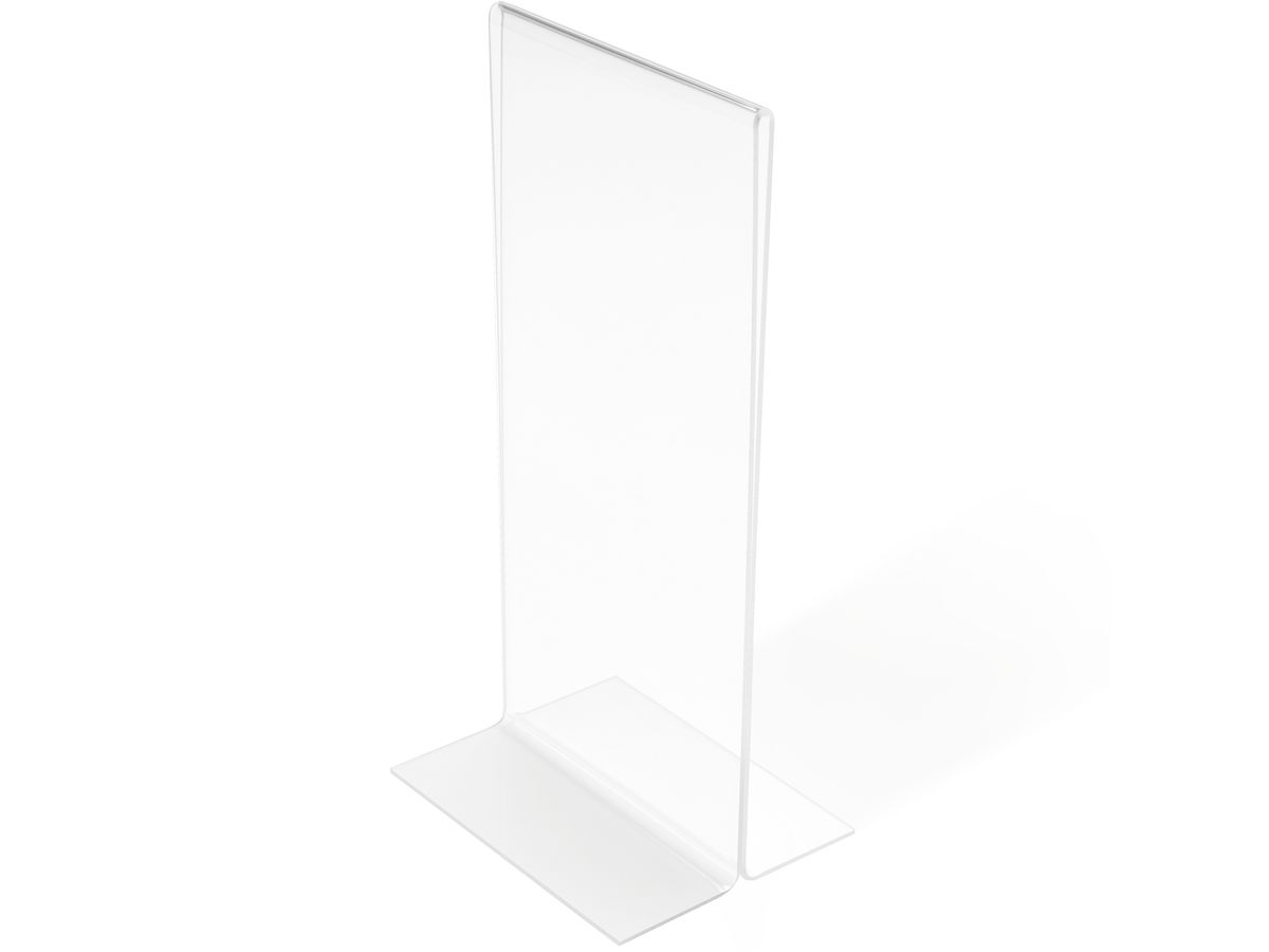 DEFLECTO Présentoir Table Acrylique DIN 43110 droite, vertical (0079916451015)
