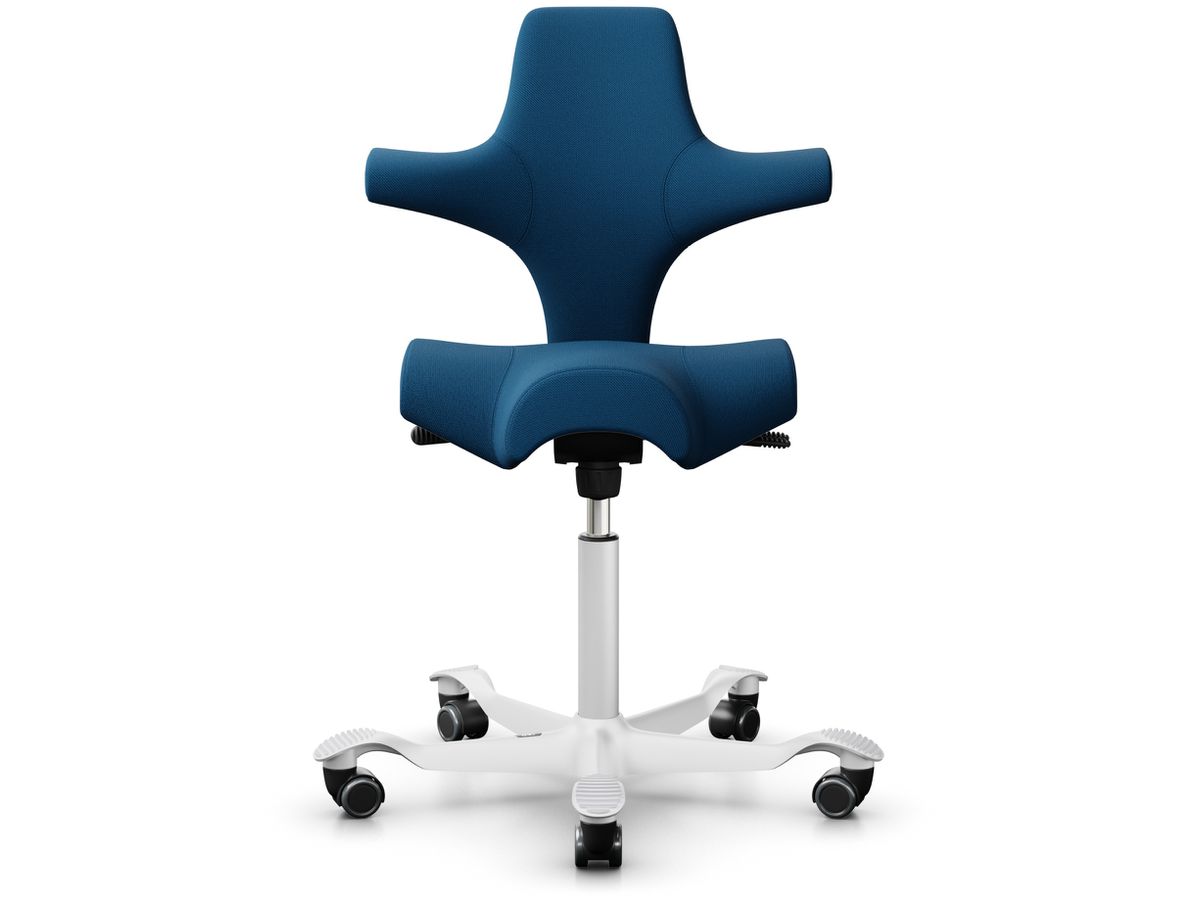HAG Chaise de bureau Capisco 8106 8106-STD bleu/blanc (7612532059352)