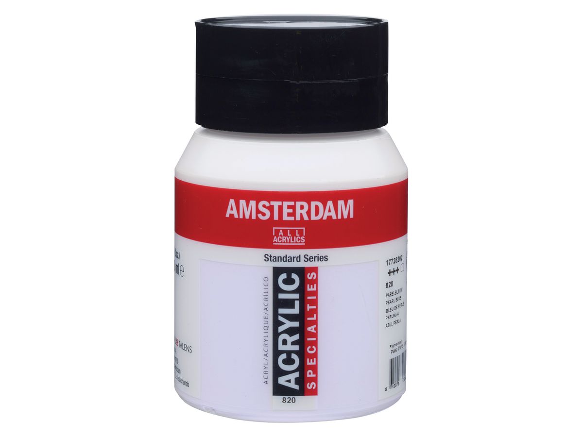 AMSTERDAM Acrylfarbe 500ml 17728202 perlblau 820 (8712079395674)