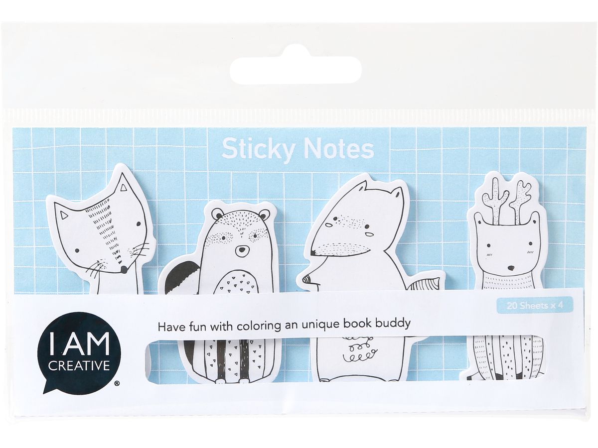 I AM CREATIVE Sticky Notes 4086.71 Animal, forêt (7611983190713)