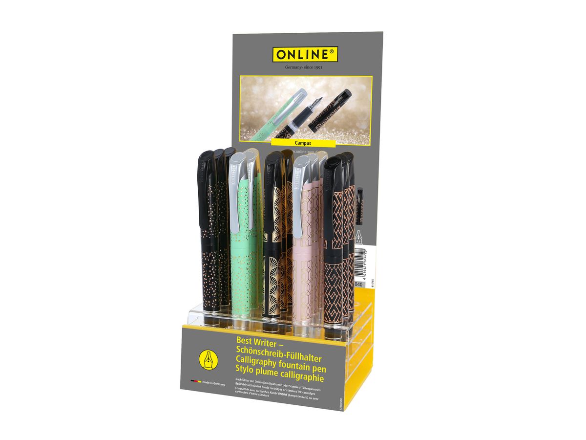 ONLINE Acryl Display Best Writer 61474/15 Campus Glam Girls, ass. (4014421614742)