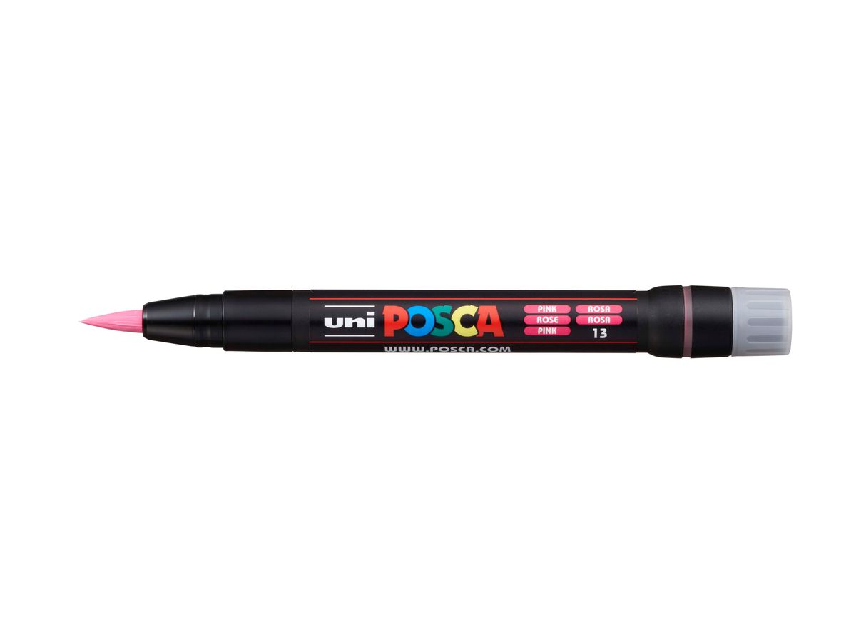 POSCA Penna Brush 1-10mm PCF-350 PINK rosa (4902778559765)