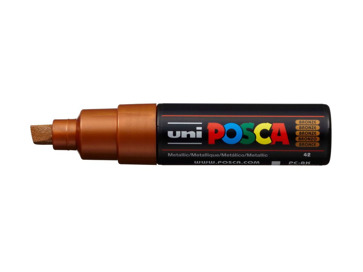 POSCA Marker 8mm PC-8K BRONZE MET bronze, Keilspitze (4902778113622)