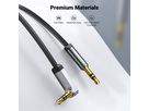 UGREEN Cable 3.5mm Male/Male 10597 Straight angle flat,1m,(BB) (6957303815975)