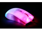 DELTACO Ultralight Gaming Mouse, RGB GAM-144-W Semi-Transparent, WM87,White (7333048058607)