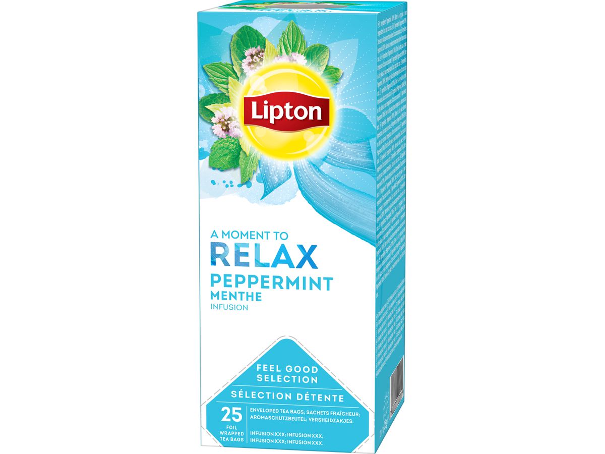 LIPTON Tè alla menta piperita 4071282 25 Borsa (8720608021390)