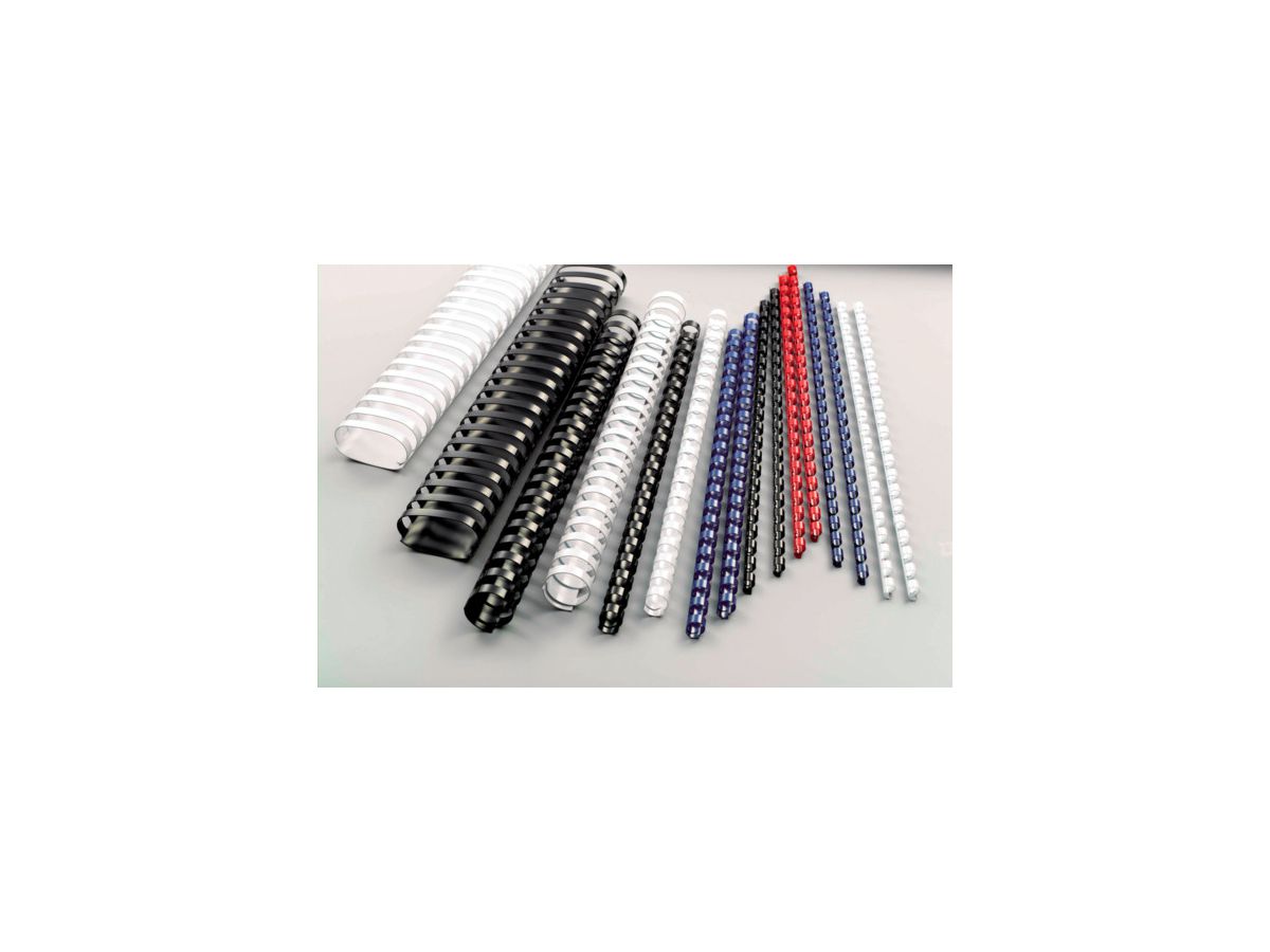 GBC Baguettes de reliure 19mm A4 4028621 bleu, 21 anneaux 100 pcs. (0033816048300)