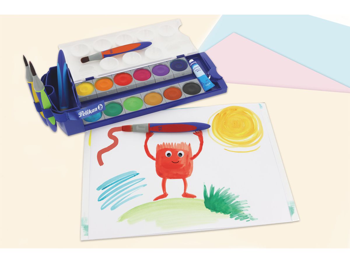 PELIKAN Set Pennello Griffix 700726 3 pezzi 3 colori (4012700700728)