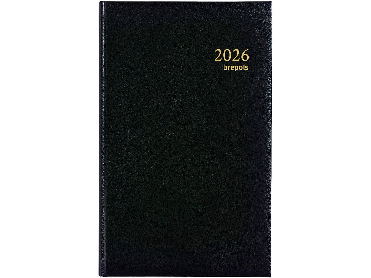 BREPOLS Agenda Brefix 16 Lima 2026 0.016.1256 1J/1P noir 11.3x18.2cm (5412303005623)