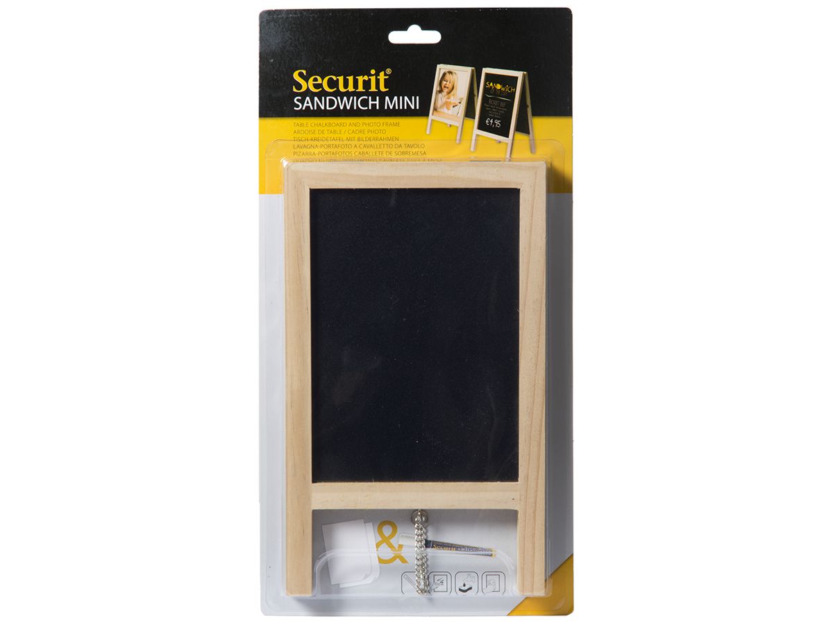 SECURIT Kreidetafel MINI SBS-B-MNI Naturholz 25x15.2x2cm (8719075281826)