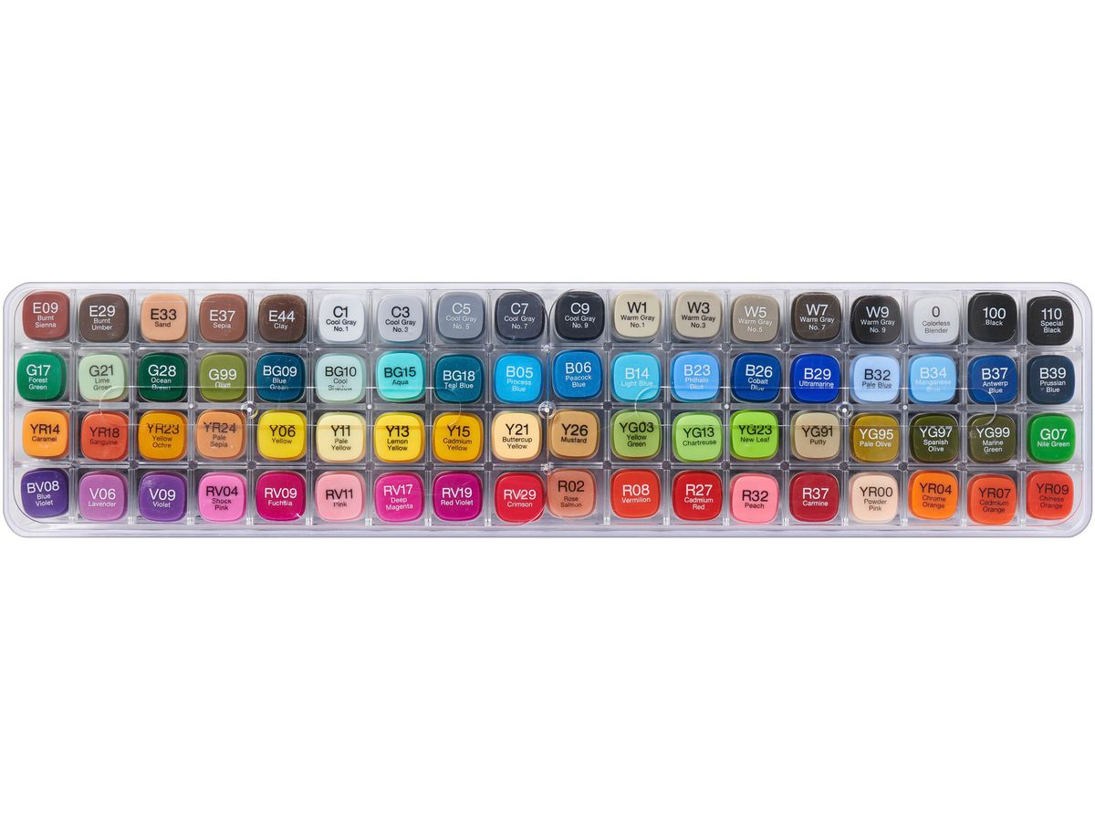 COPIC Marker Classic 20075160 Set A, 72 pcs. (4511338063378)