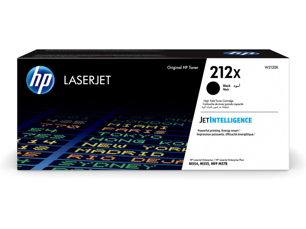 HP Cartouche toner 212X noir W2120X CLJ Ent.M554/M555 13'000 p. (0194441428896)