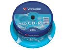 VERBATIM CD-R Spindle 80MIN/700MB 43352 52x crystal 25 Pcs (0023942433521)