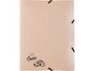 KOLMA dossier à élastique A4 11.179.08 opak or rosé,love (7611967113851)