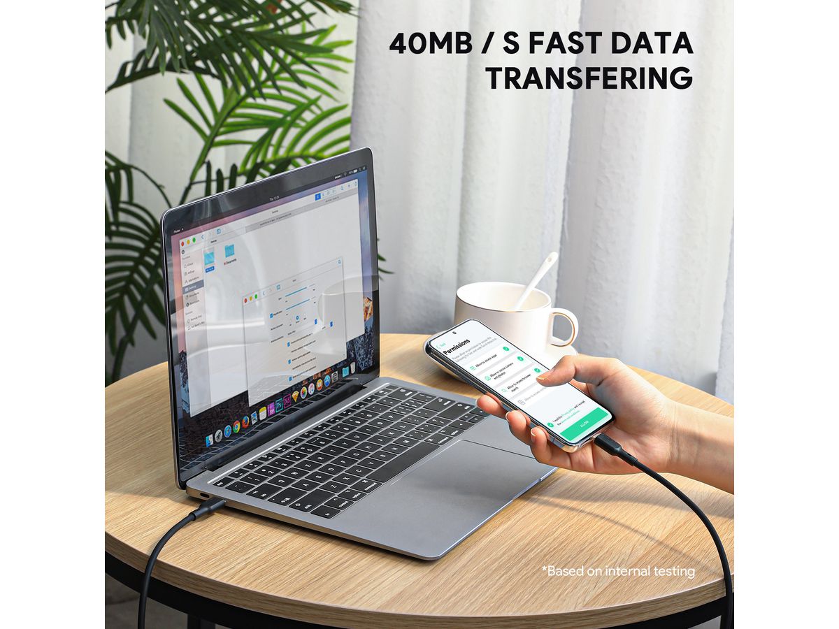 AUKEY Cable USB-C-to-C CB-SCC241 Silicone,1.0m,240W,Black (0689323787265)