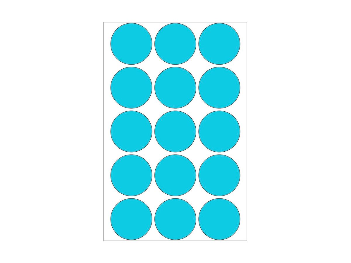 HERMA Marcatori 32mm 2273 blu 480 pz./32 fl. (4008705022736)