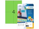 HERMA Étiquettes SPECIAL 105x148mm 4564 vert,non-perm. 80pcs./20flls. (4008705045643)