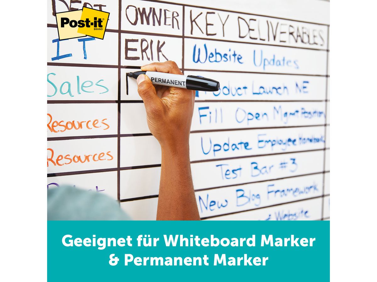 POST-IT Flex Write Surface Pellicola FWS3X2 weiss 60x90cm (0638060276624)