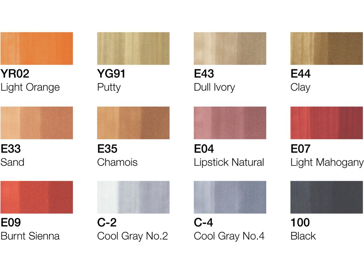 COPIC Marker Classic 20075701 architecture, 12 pcs. (4013695257099)