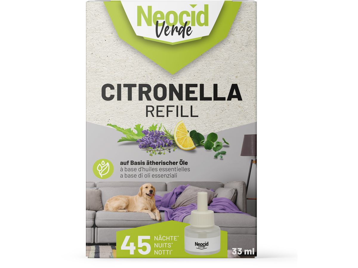 NEOCID EXPERT Citronella ätherisches Öl 48035 refill-Fläschchen 33ml (7610067480351)