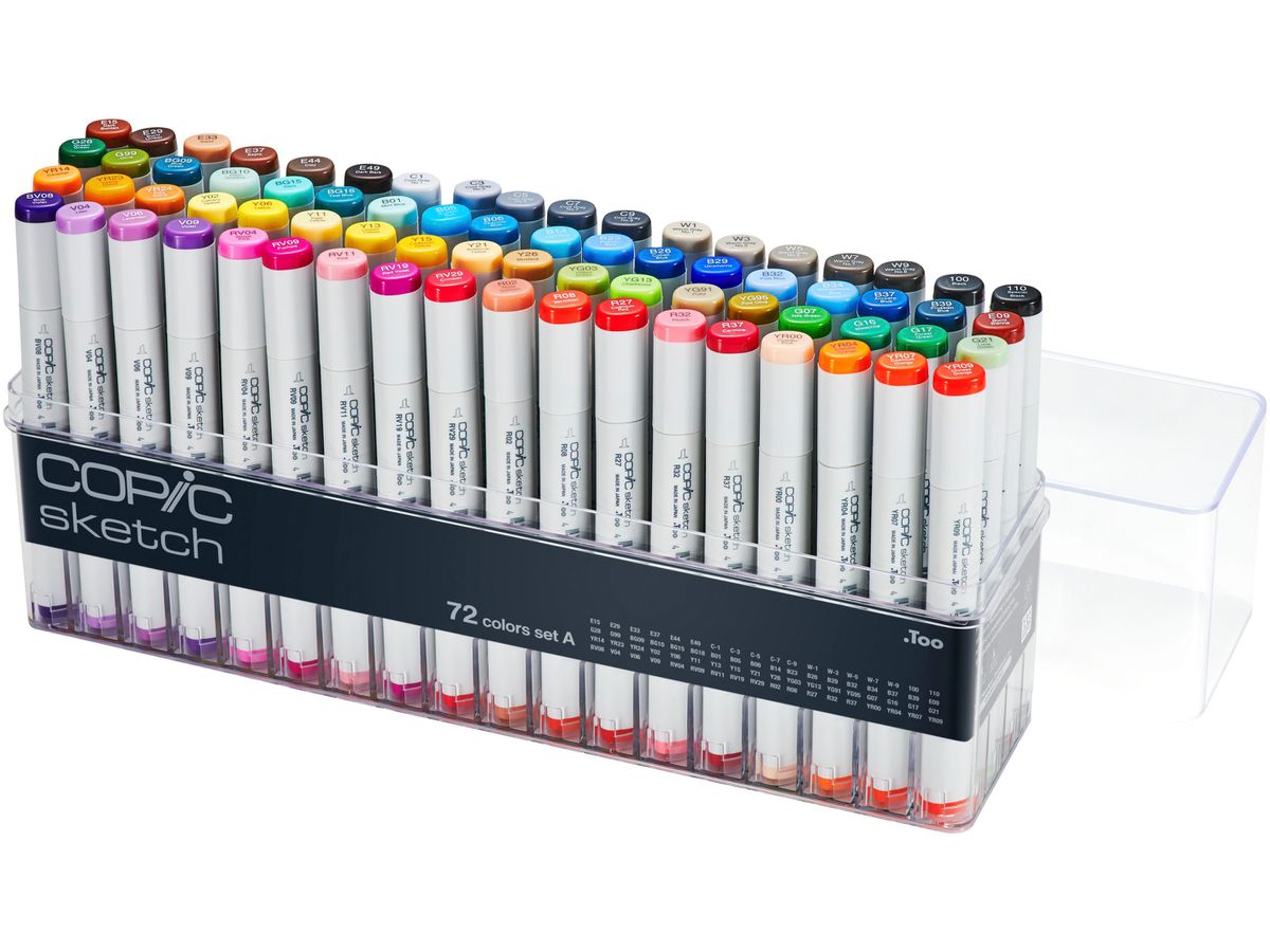 COPIC Marker Sketch 21075160 Set A, 72 pz. (4511338063163)