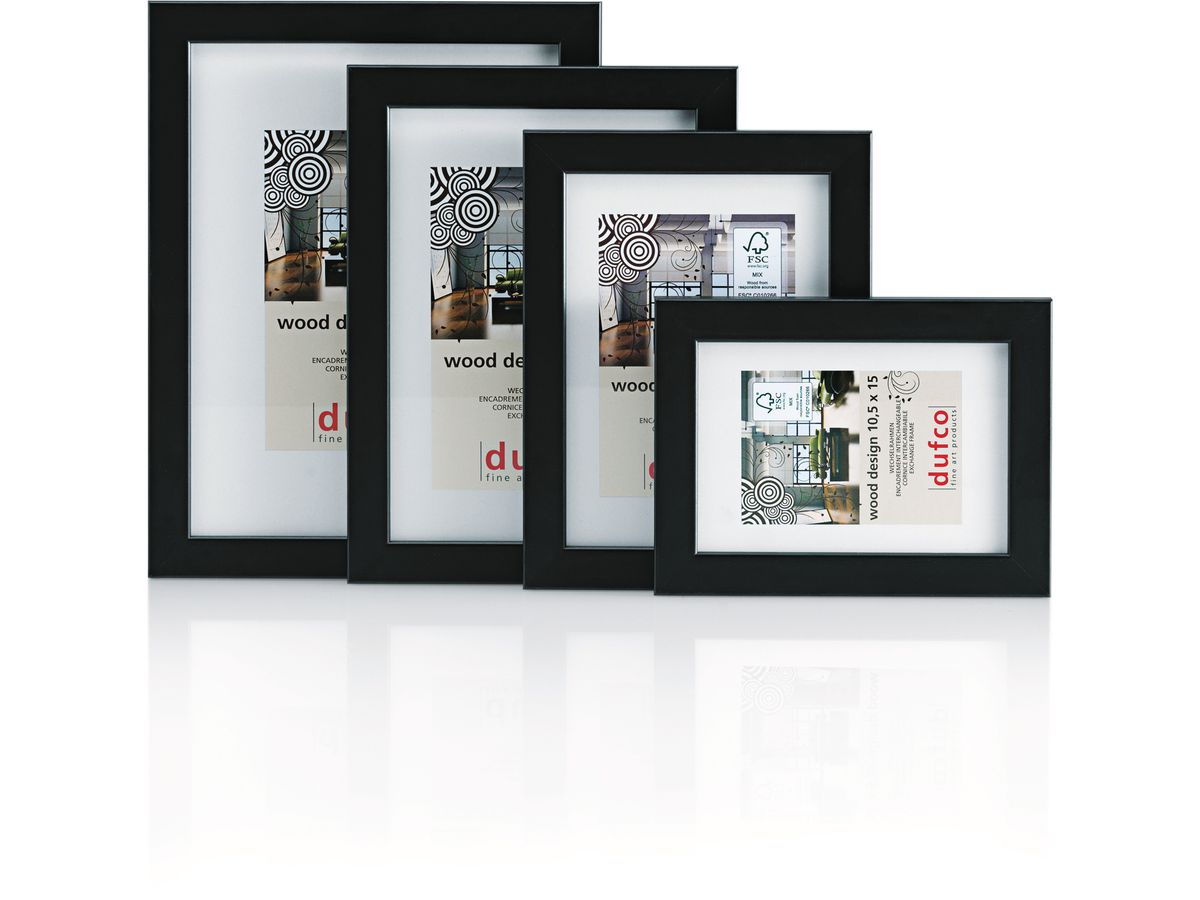 DUFCO Cadre bois 30x30cm 1610.80108 Toronto noir (7610259801087)