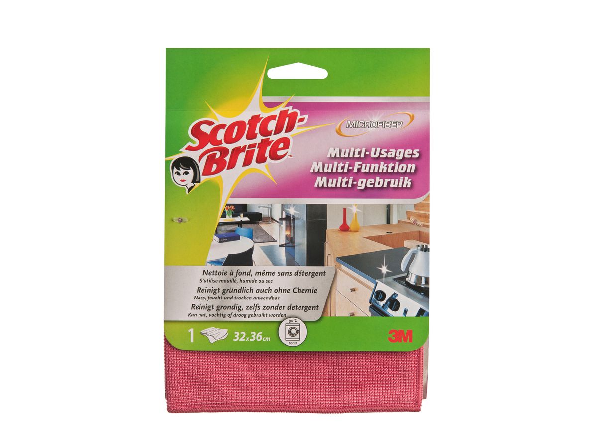 SCOTCH-BRITE Tissu microfibre W810 couleurs ass. (4001895822469)