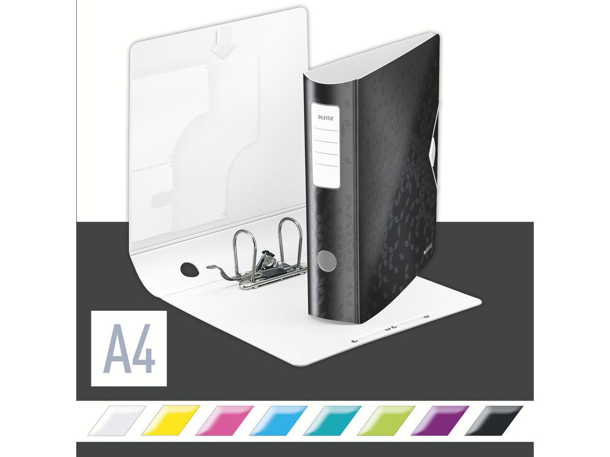 LEITZ Classeur WOW Active 180° 8.2cm 1106-00-95 noir A4 (4002432120505)