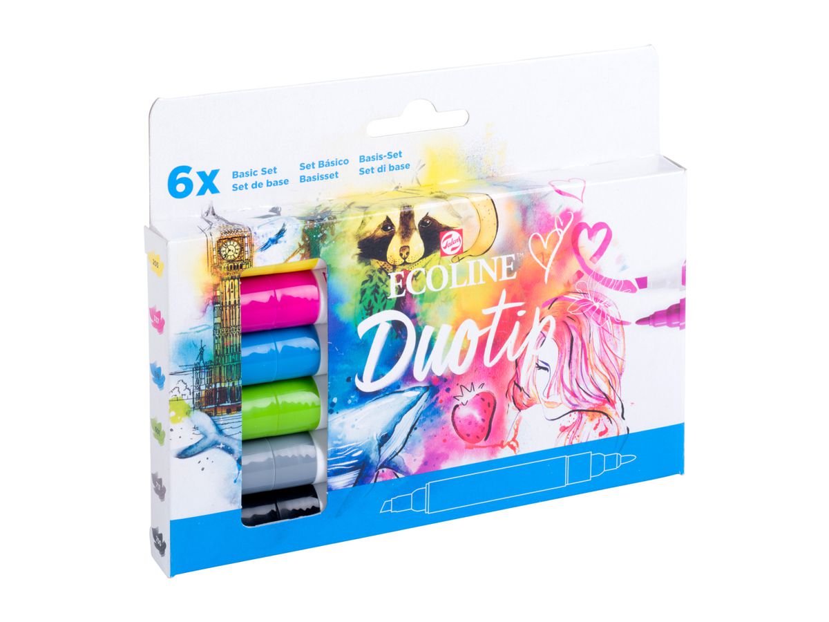 TALENS Ecoline Duotip Basis Set 11609910 6 couleurs (8712079470029)