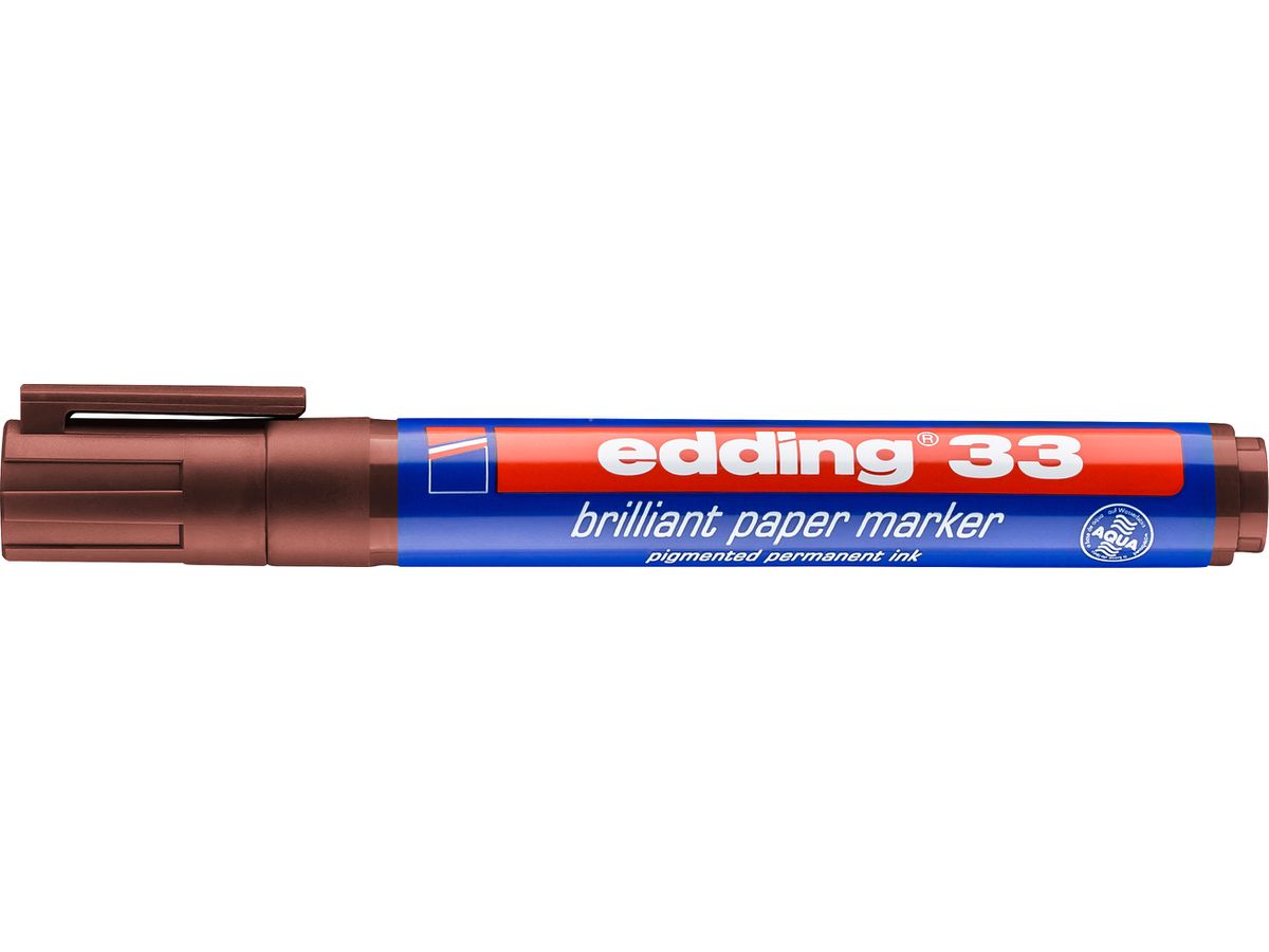 EDDING Permanent Marker 33 1-5mm 33-7 marrone (4004764064632)