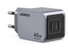 UGREEN USB Wallcharger Nexode Pro 35008 45W, Dual USB-C, GaN (6941876230082)