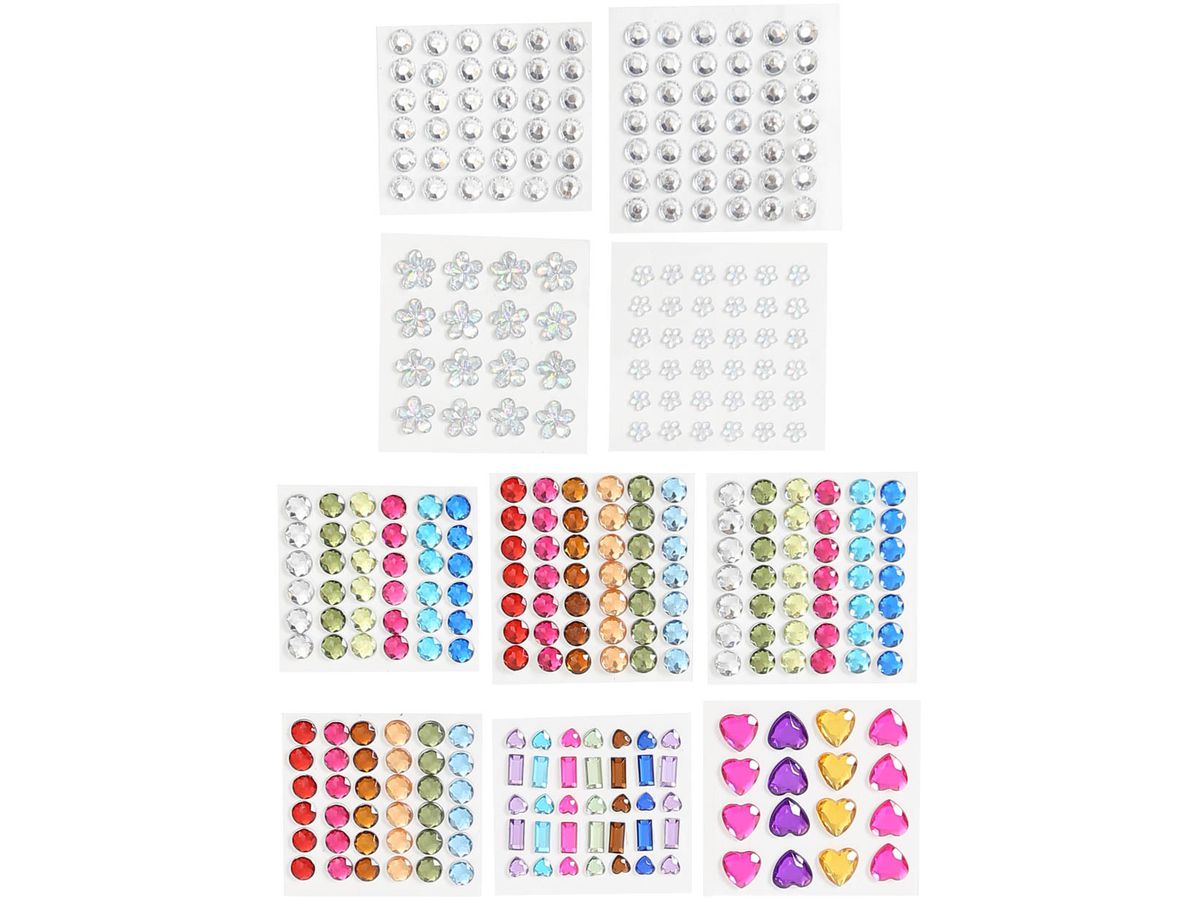I AM CREATIVE Adesivi di cristallo 6000.25 assortiti 337 pezzi (7611983183784)