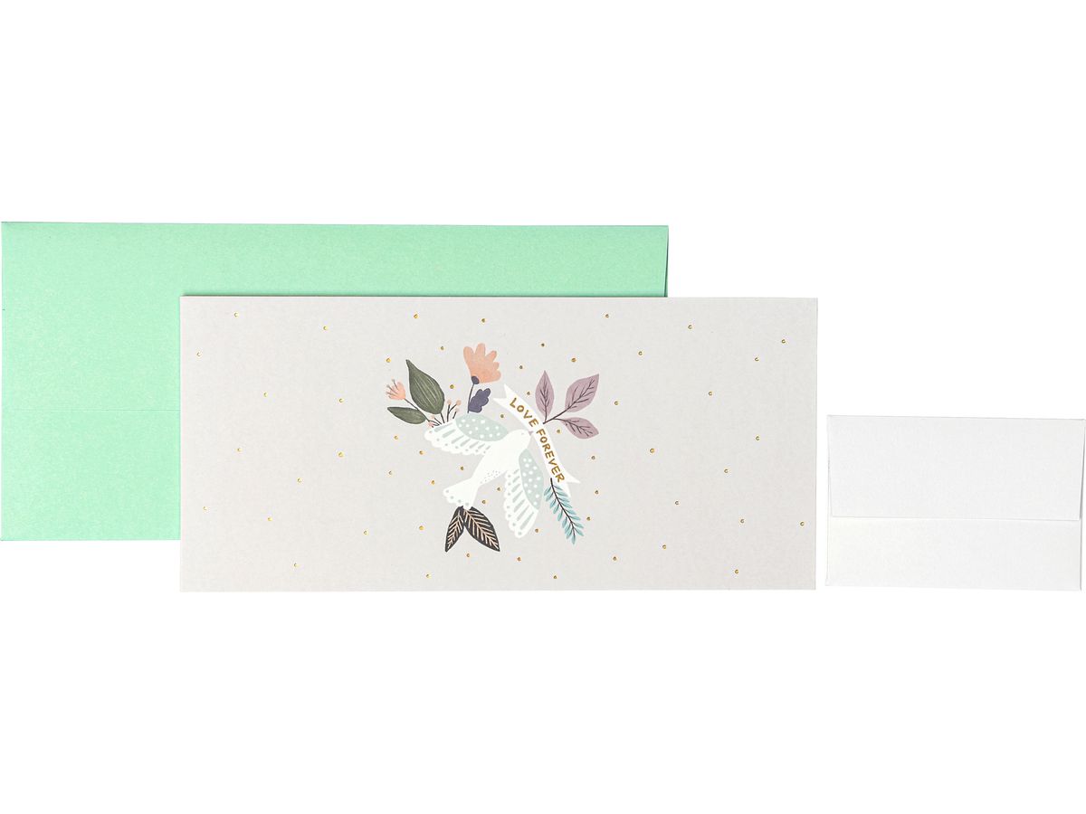 STEWO Pochette bons Duva 2581547666 gris clair 11x23cm (7630050856888)