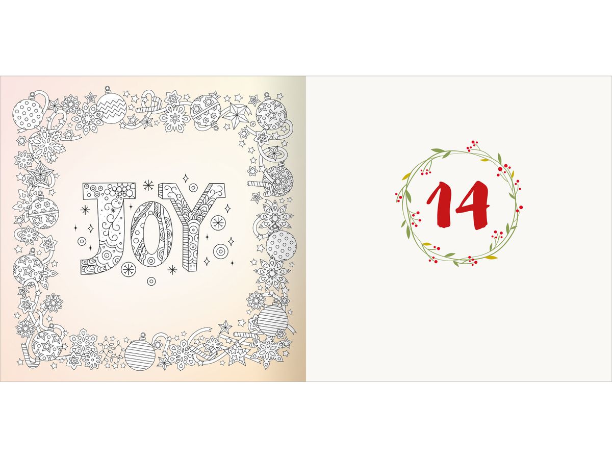 ARS EDITION Calend. L'Avent 21x21cm 13622 Diamond, coloriage e. autocol (4014489136224)